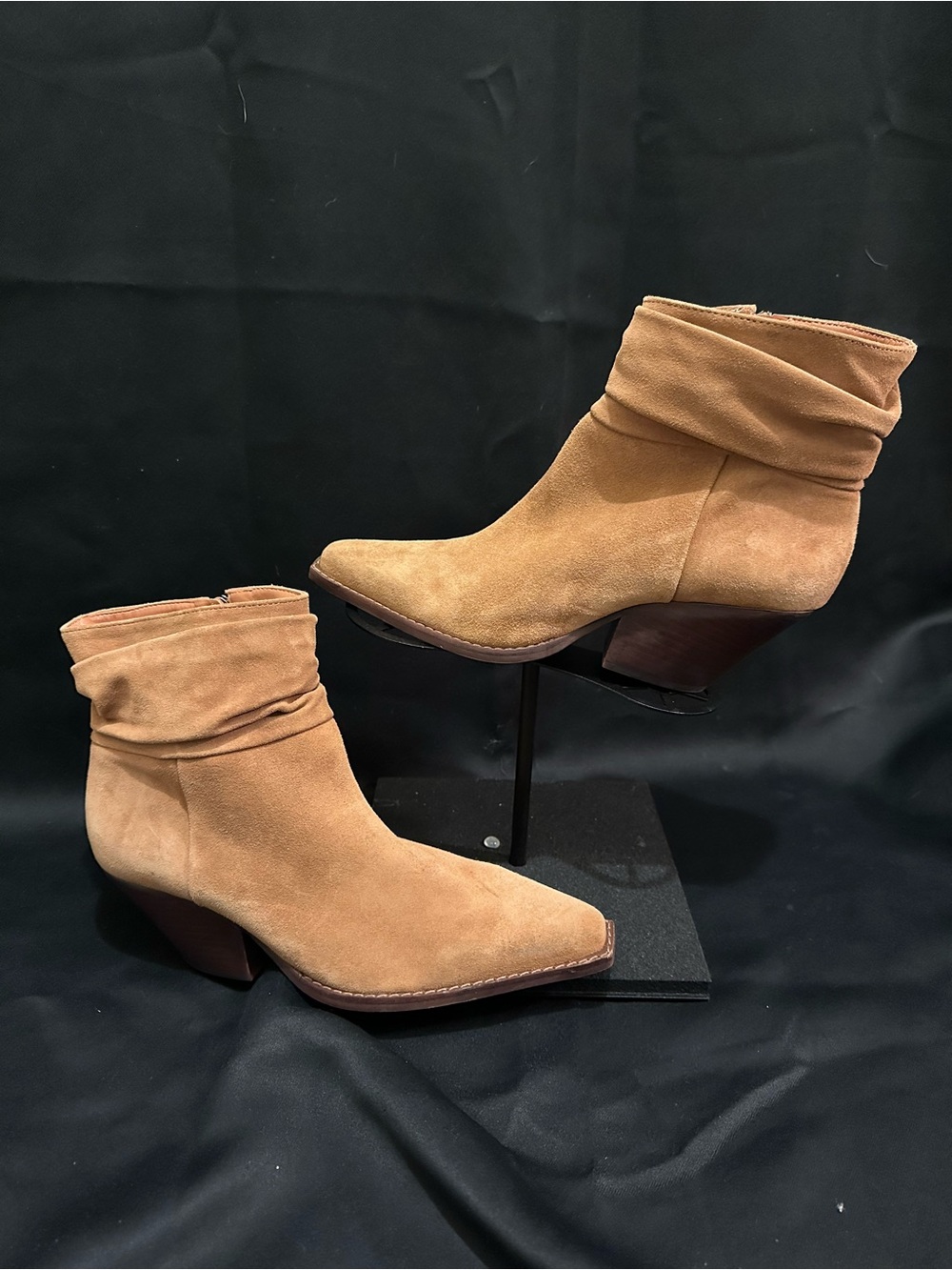 NEW Vince Camuto Suede Slouch Ankle Boots